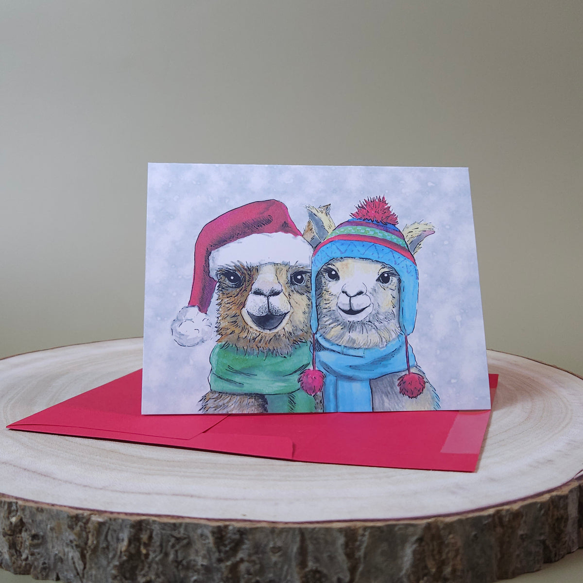Fleece Navidad Christmas Greeting Card