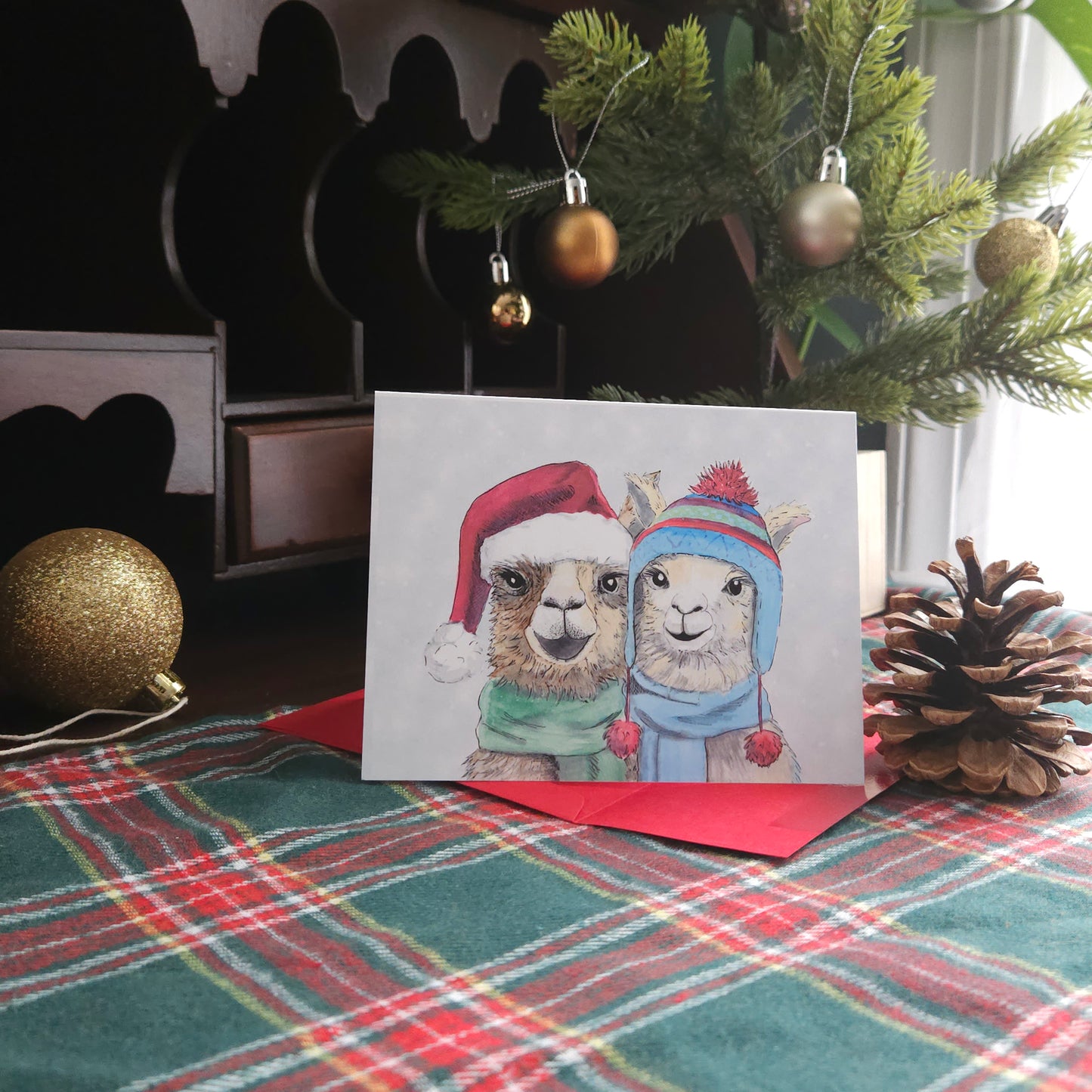 Fleece Navidad card boxed set
