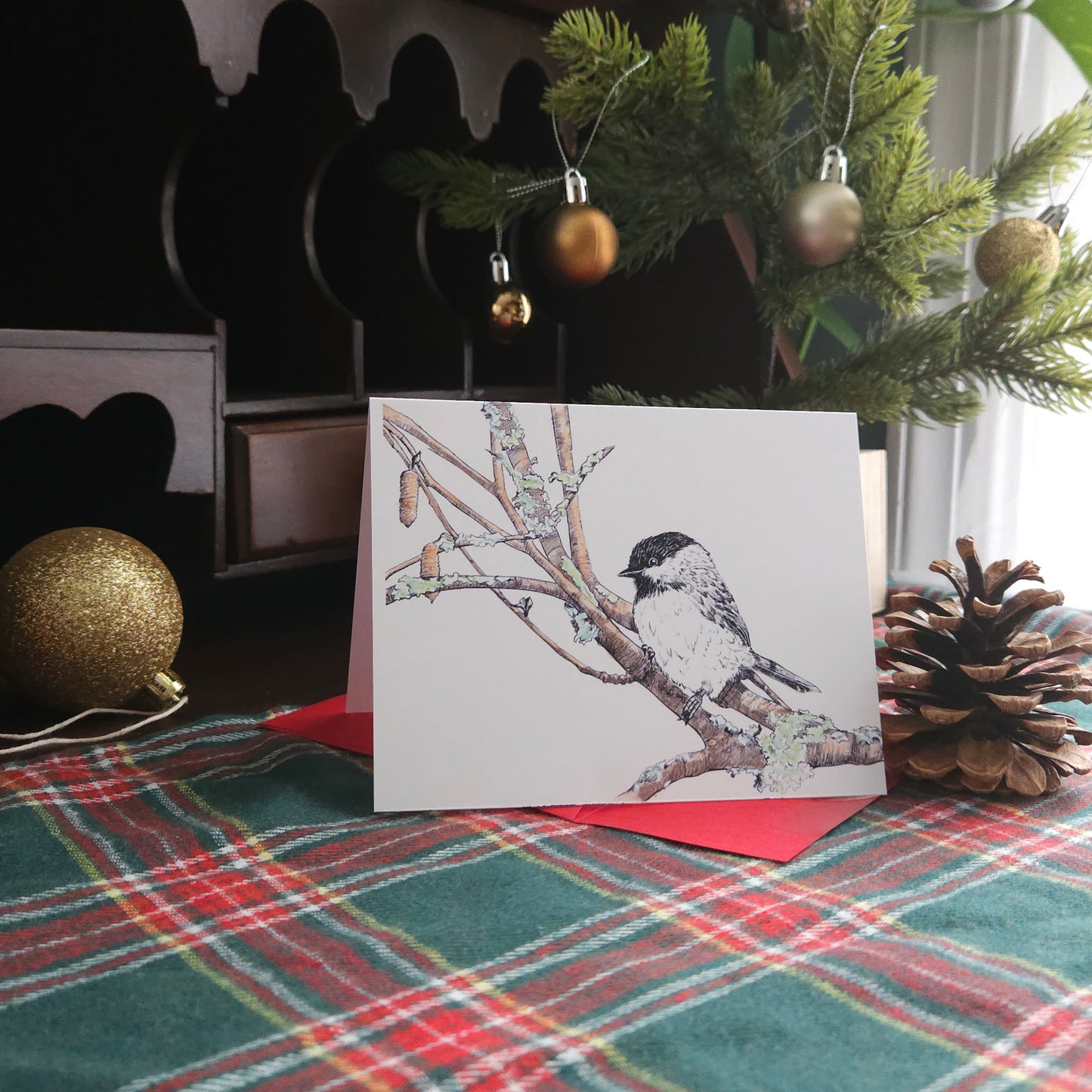 Winter Chickadee Card