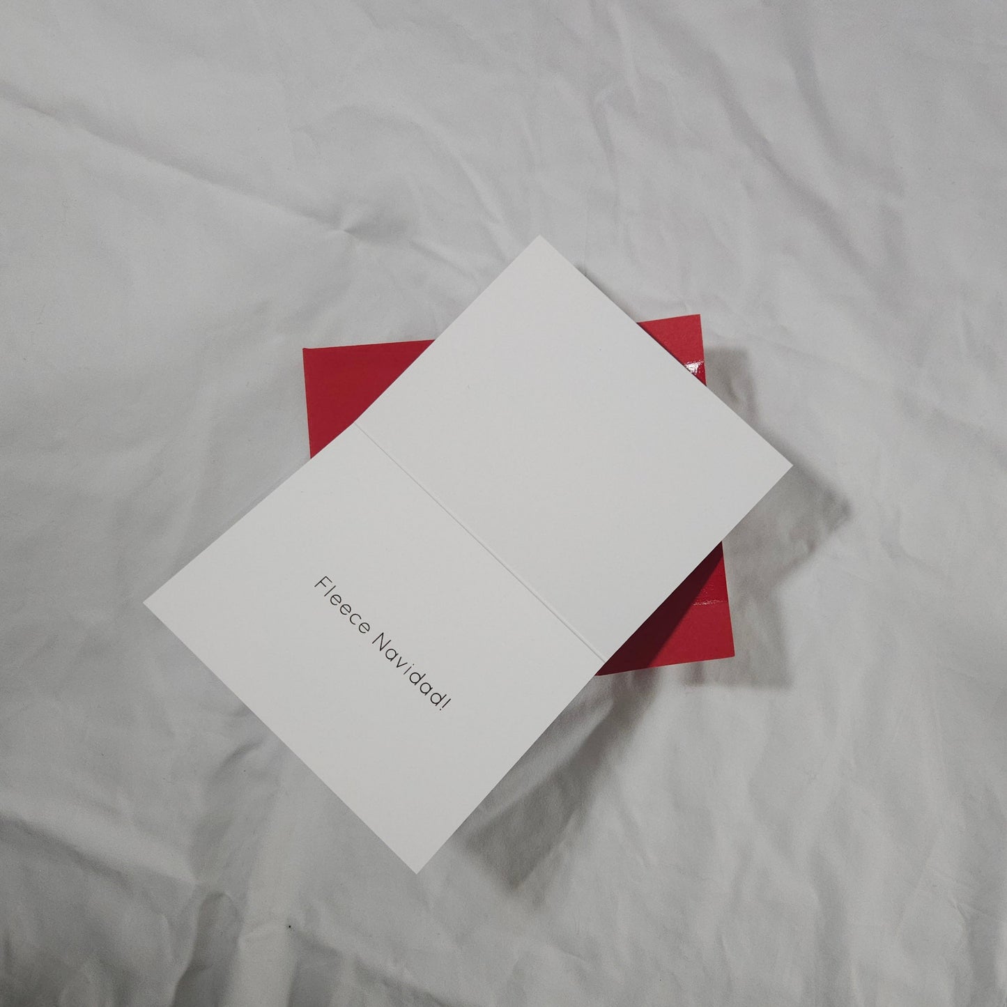 Fleece Navidad card