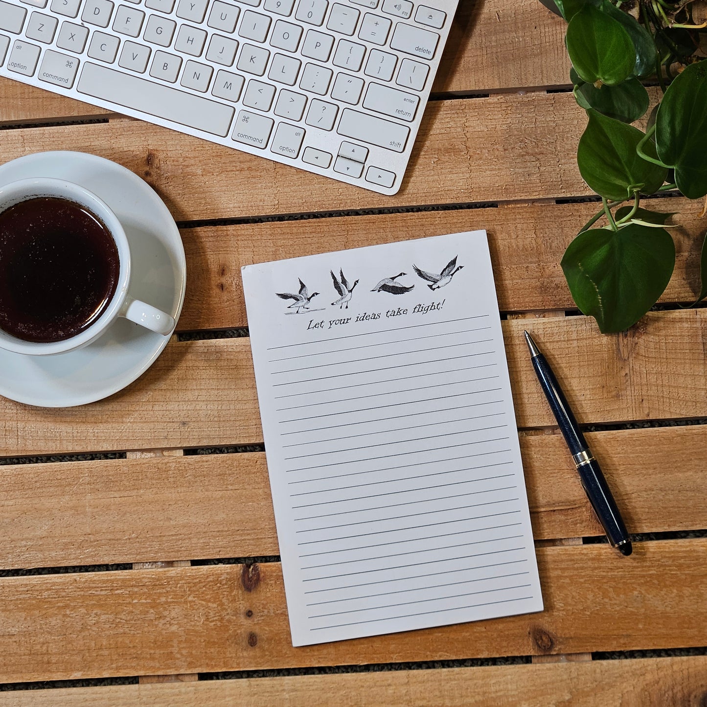 Flight Half-Page Ruled Notepad – “Let Your Ideas Take Flight”