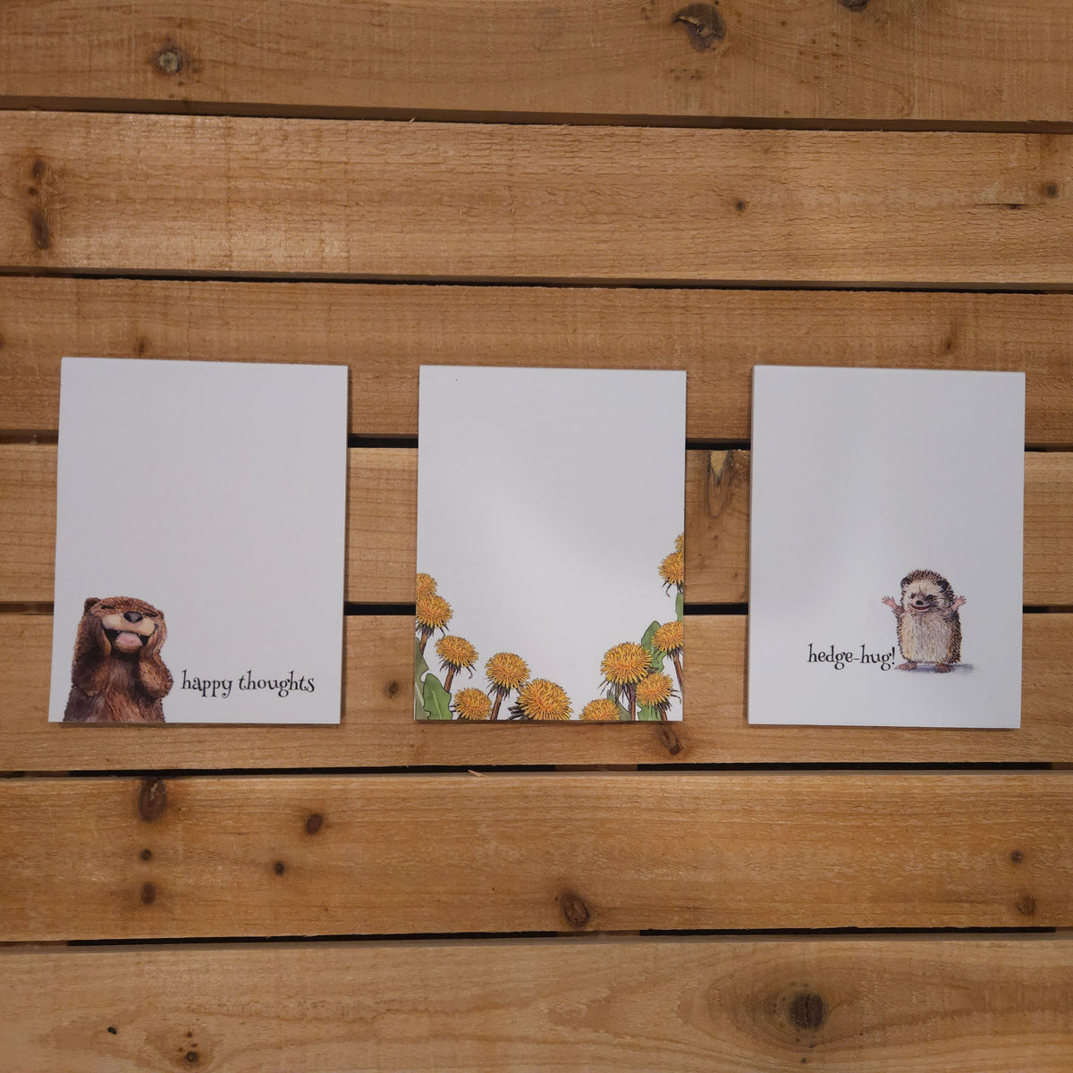 Little Joys 3 Illustrated Woodland Notepad Set
