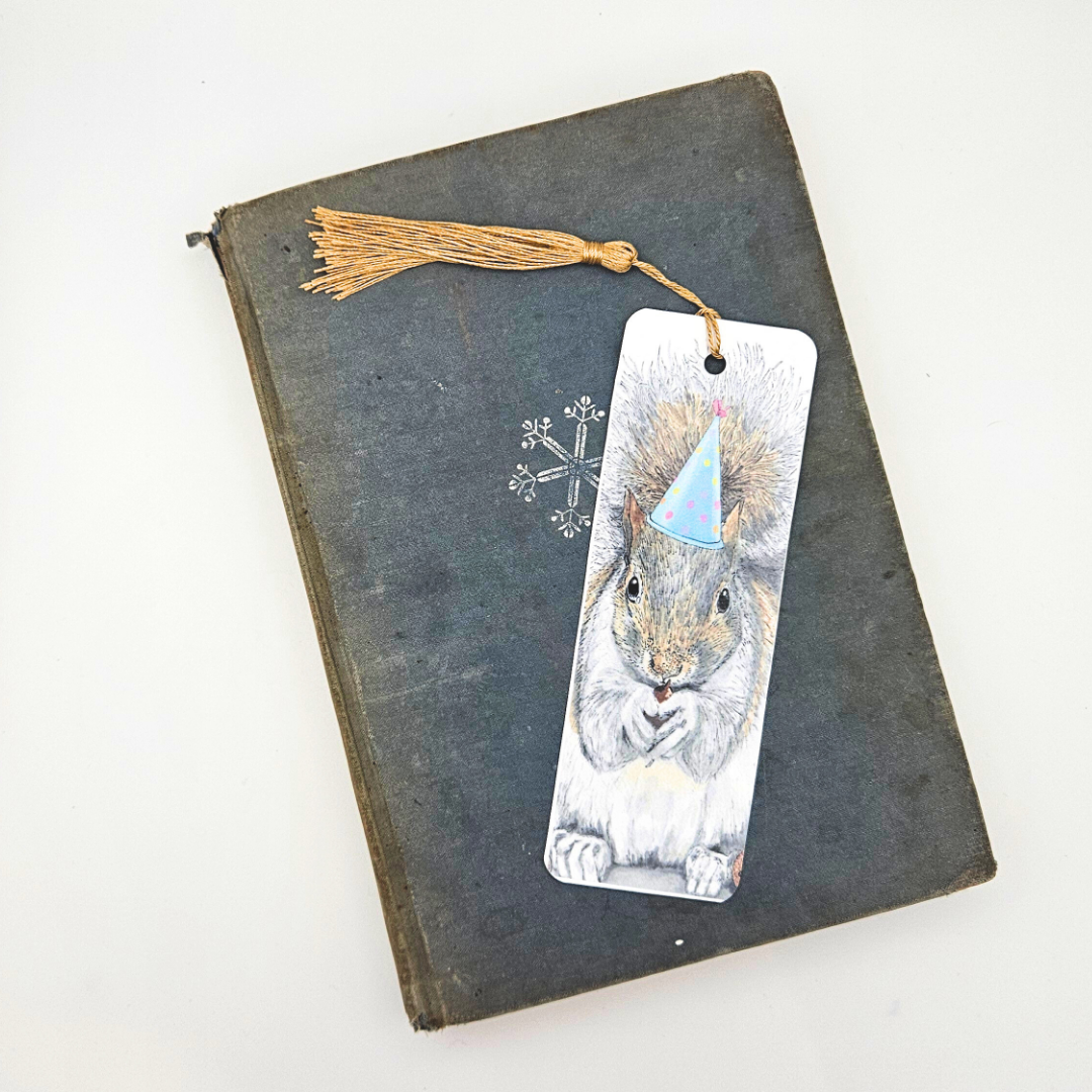 Go Nuts Woodland Squirrel Bookmark