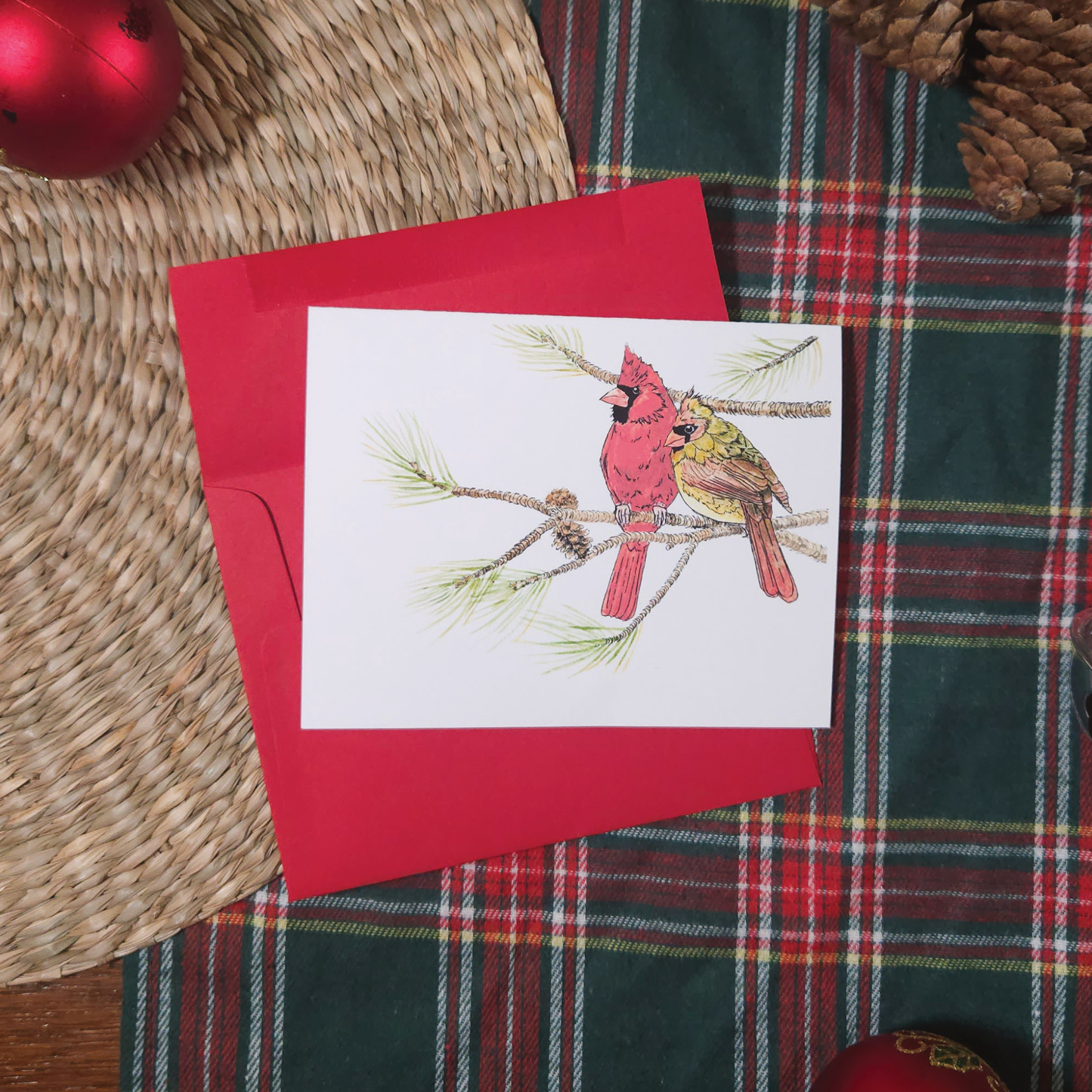 Couple in the Evergreen card boxed set