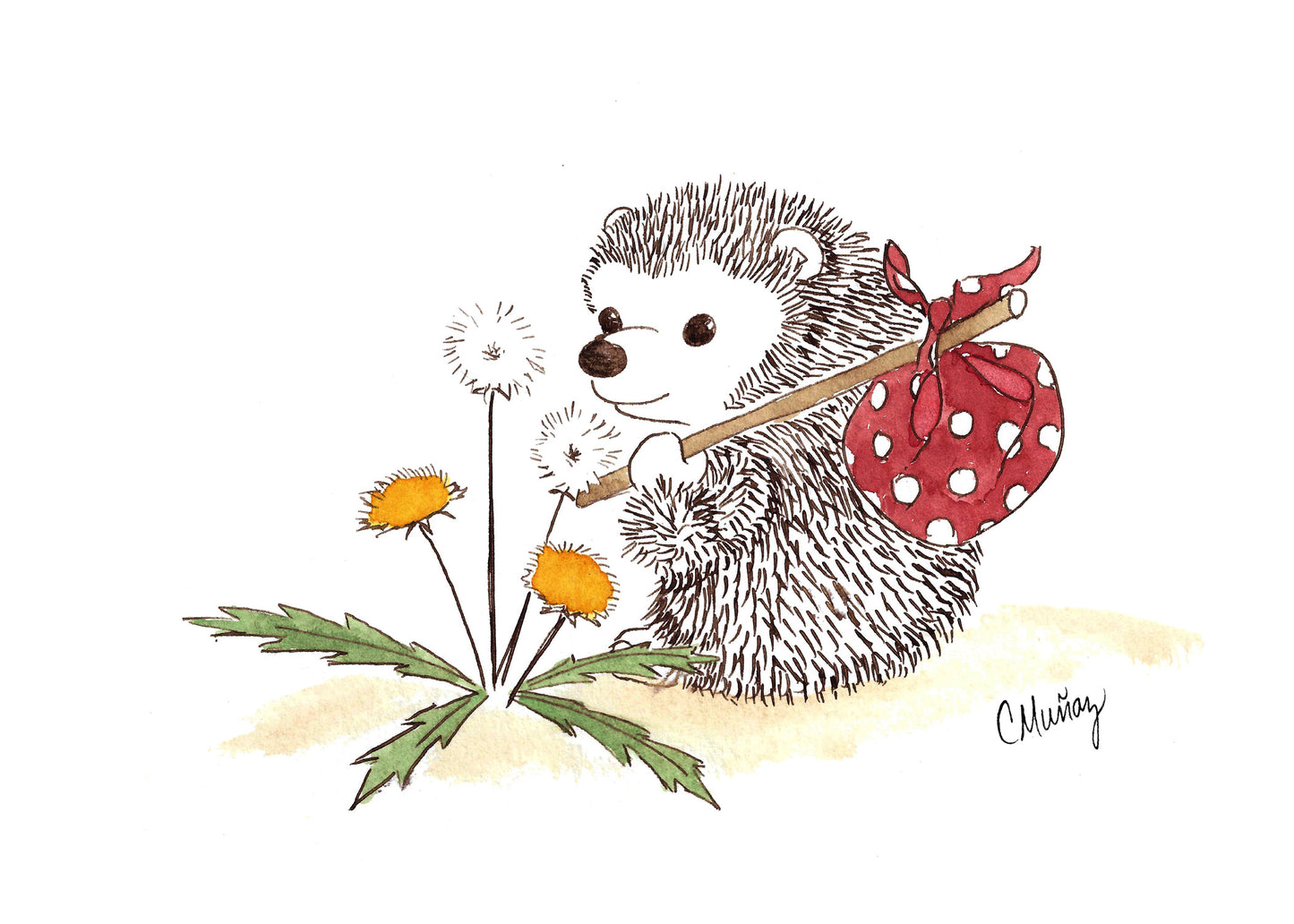 Stop and Smell the Dandelions Greeting Card