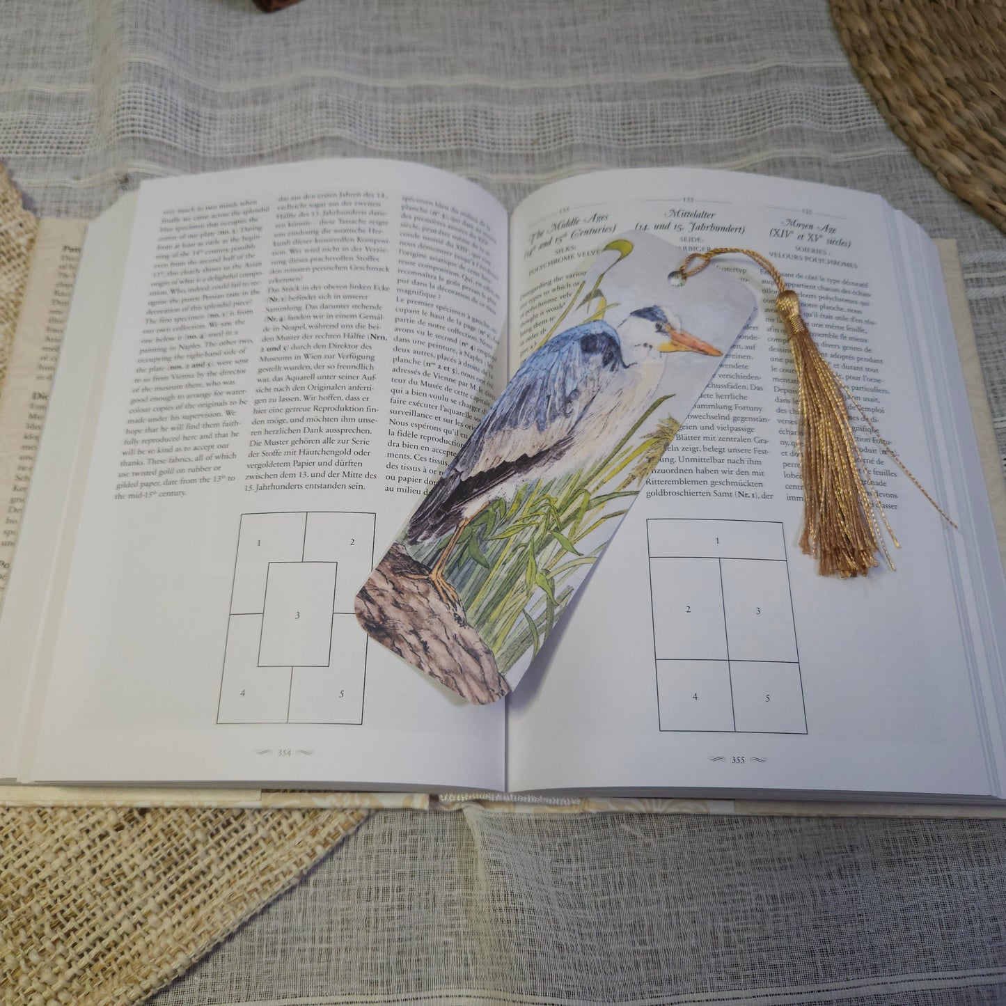 Heron Woodland Animal Bookmark