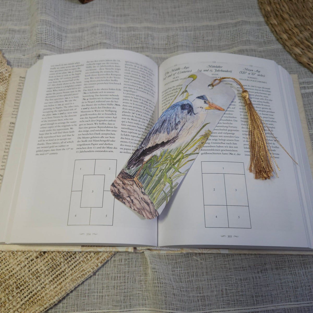 Heron Woodland Animal Bookmark