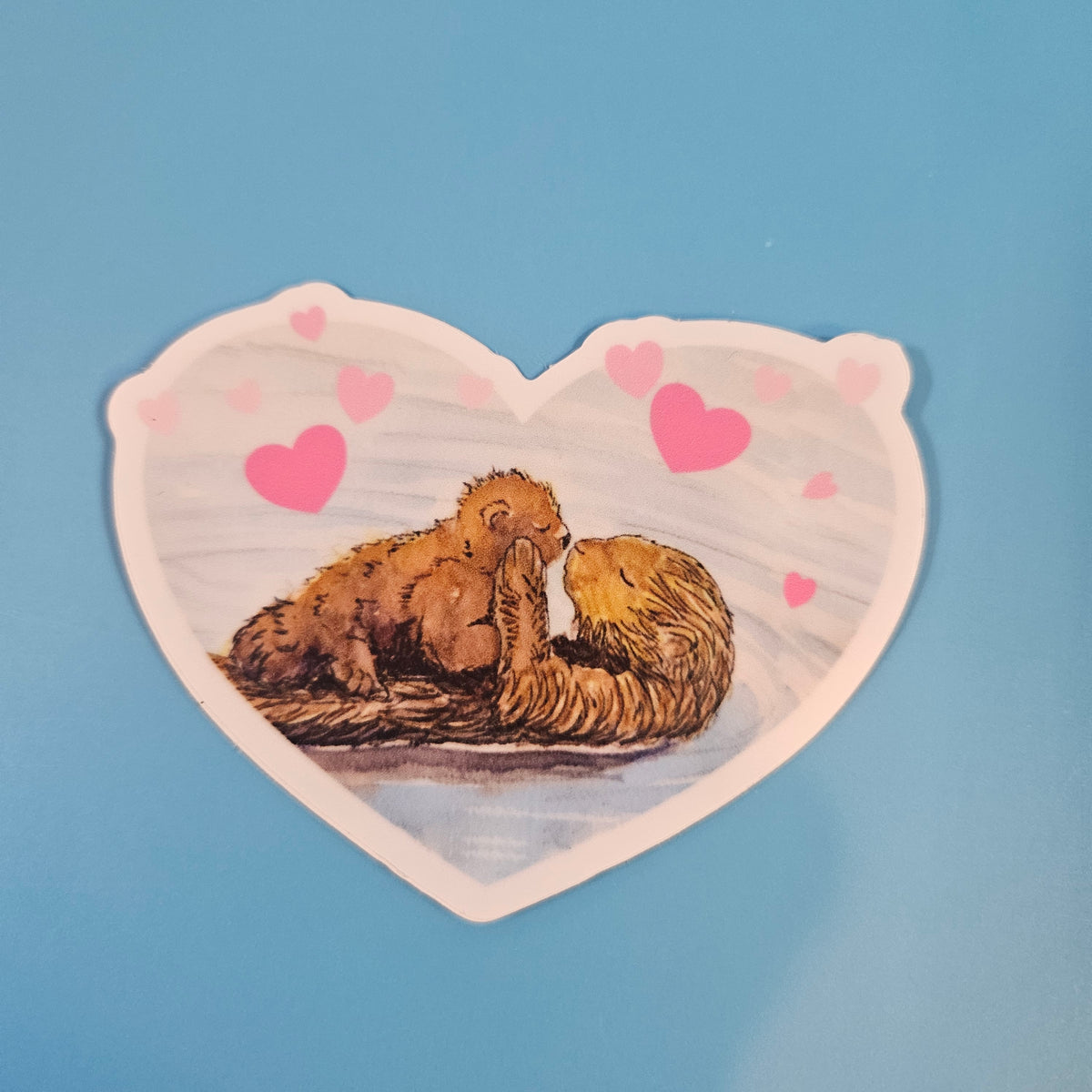 Otterly the Best Sticker | Woodland Animal Vinyl Sticker