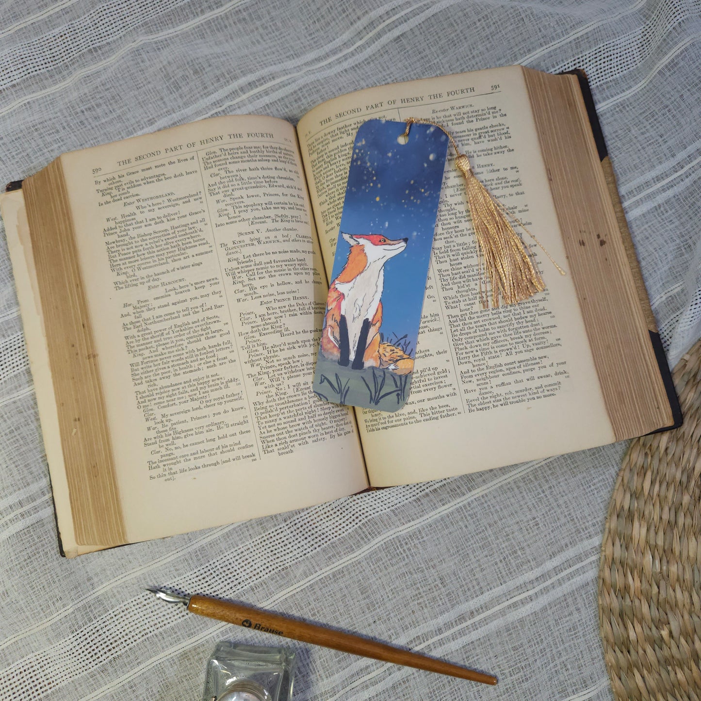 Dreaming Fox Woodland Animal Bookmark