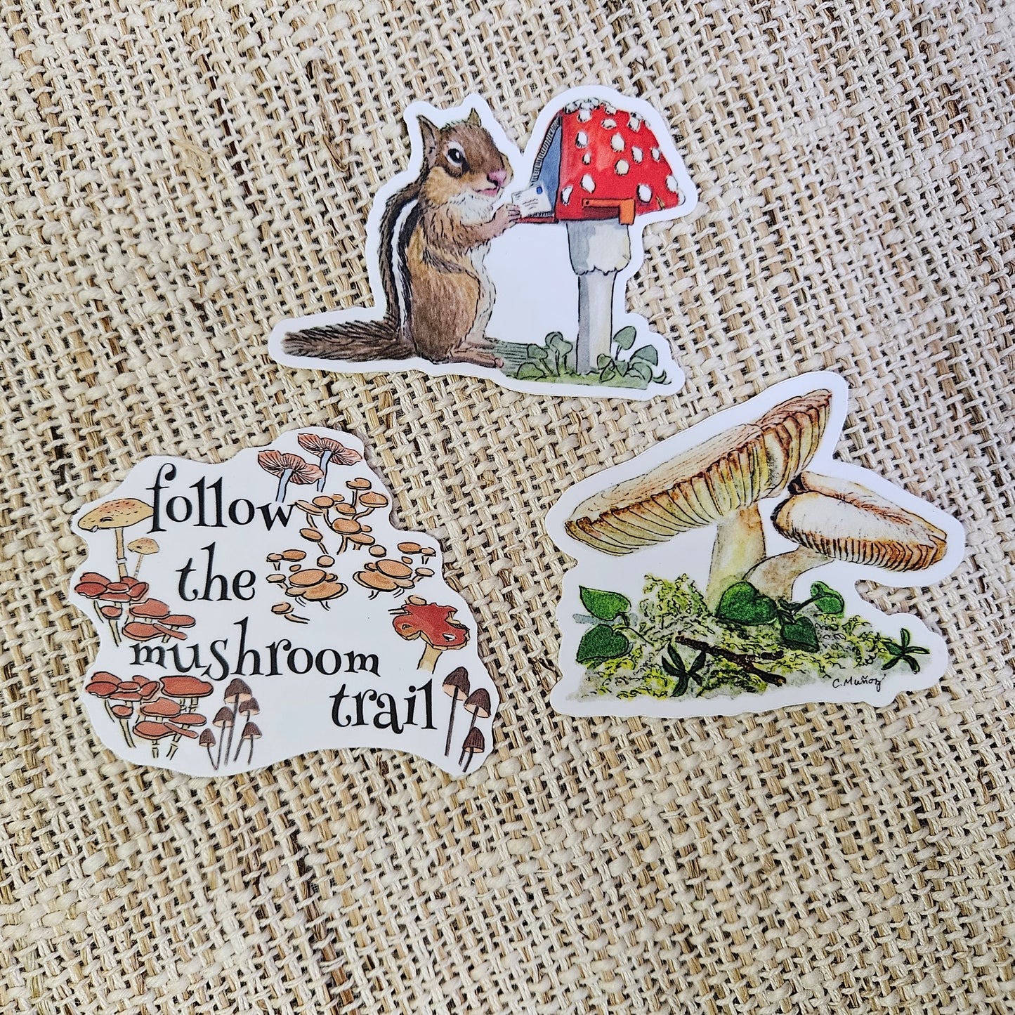 Follow the Mushroom Trail sticker