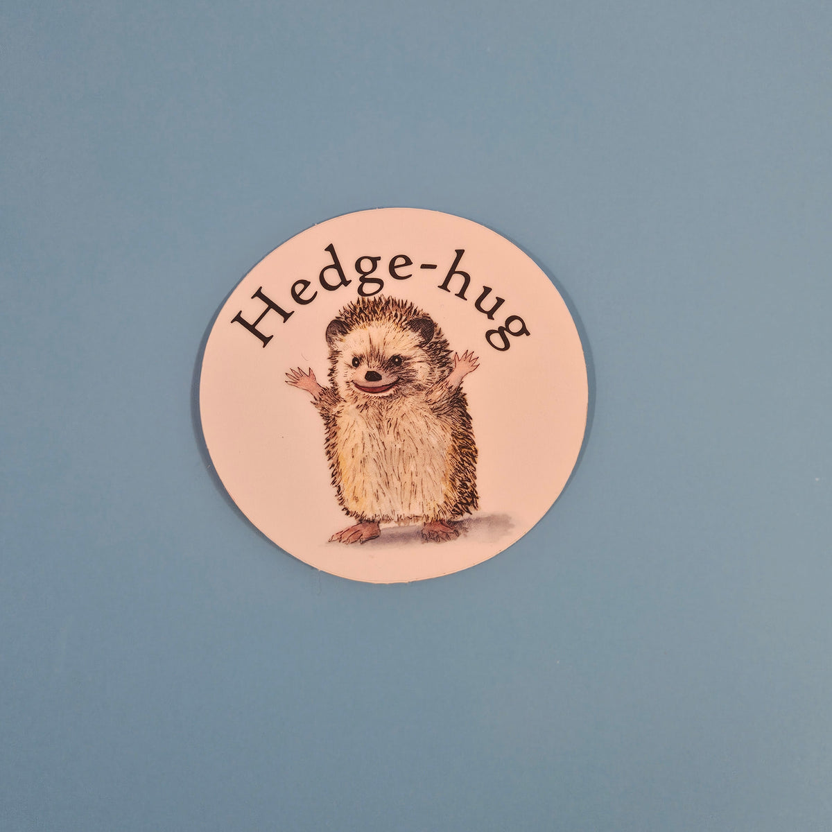 Hedge-hug Sticker - 3x3” waterproof vinyl decal