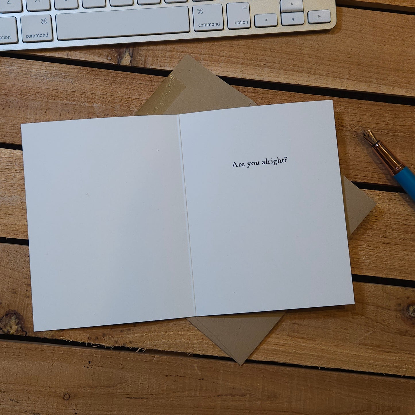 Are you Alright? Just Because Greeting Card - Woodland Birds | A2 size | Envelope Included | FSC-Certified Paper
