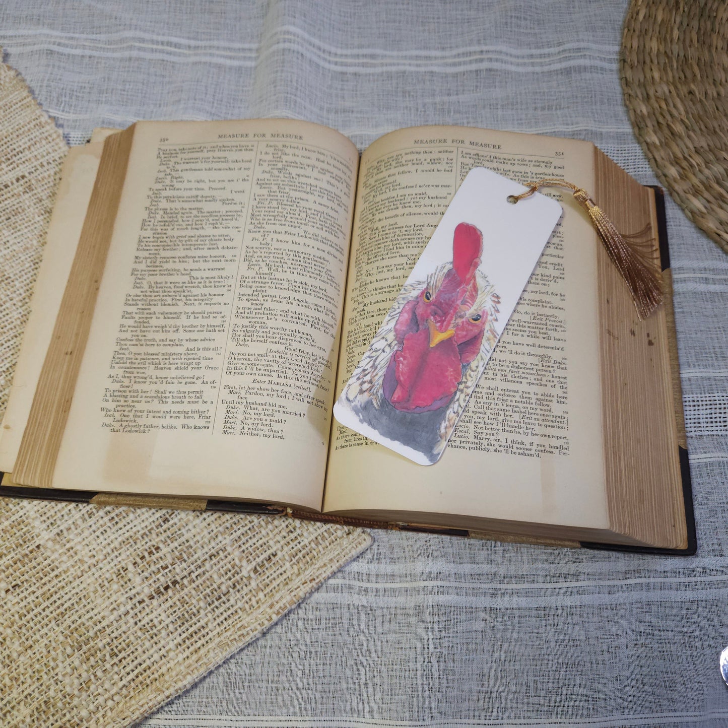 Chicken Woodland Animal Bookmark
