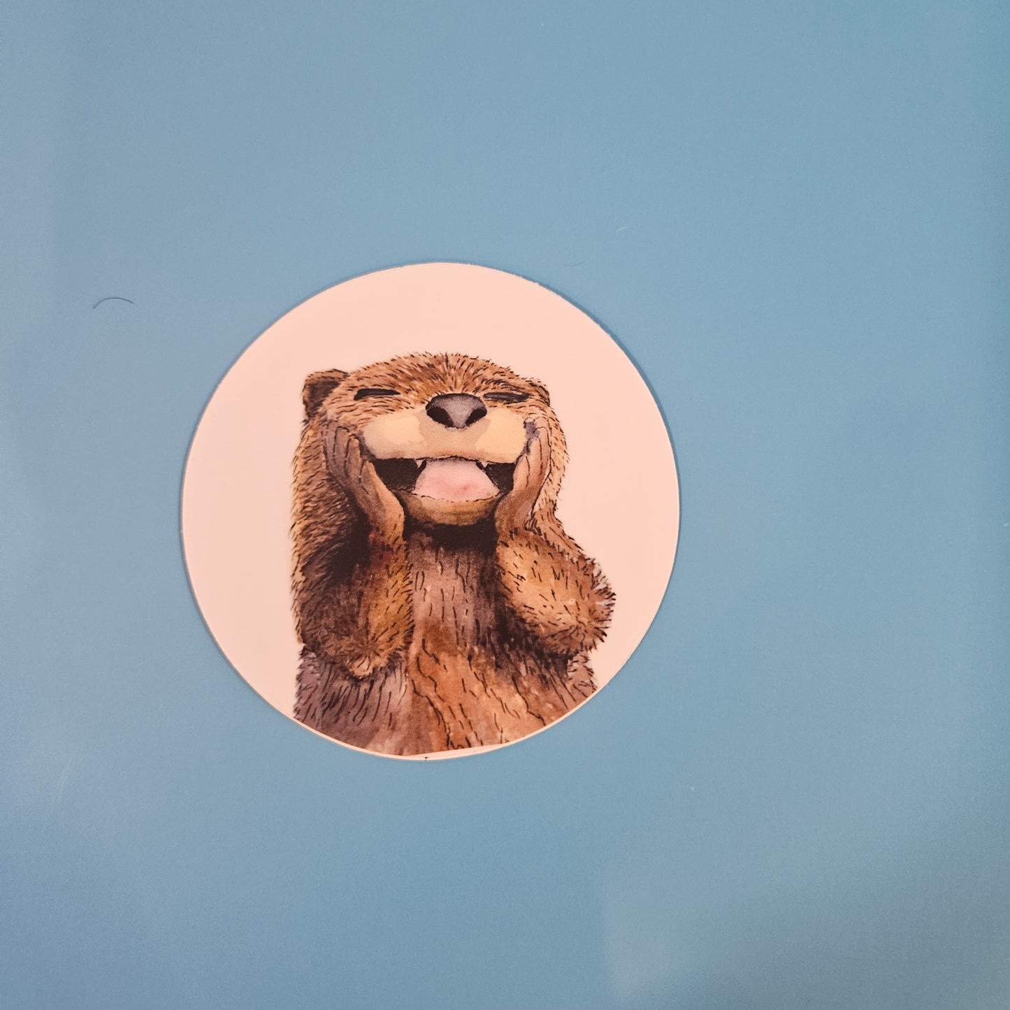 Happy Otter Sticker | 3x3” Waterproof Vinyl Decal