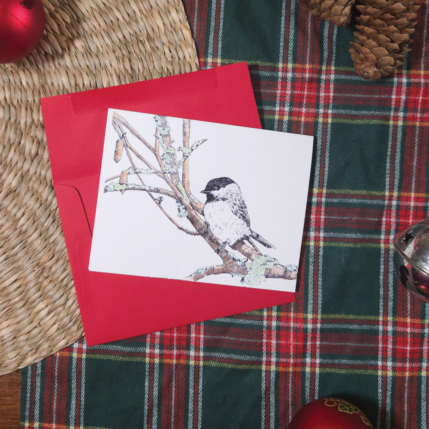 Winter Chickadee Card
