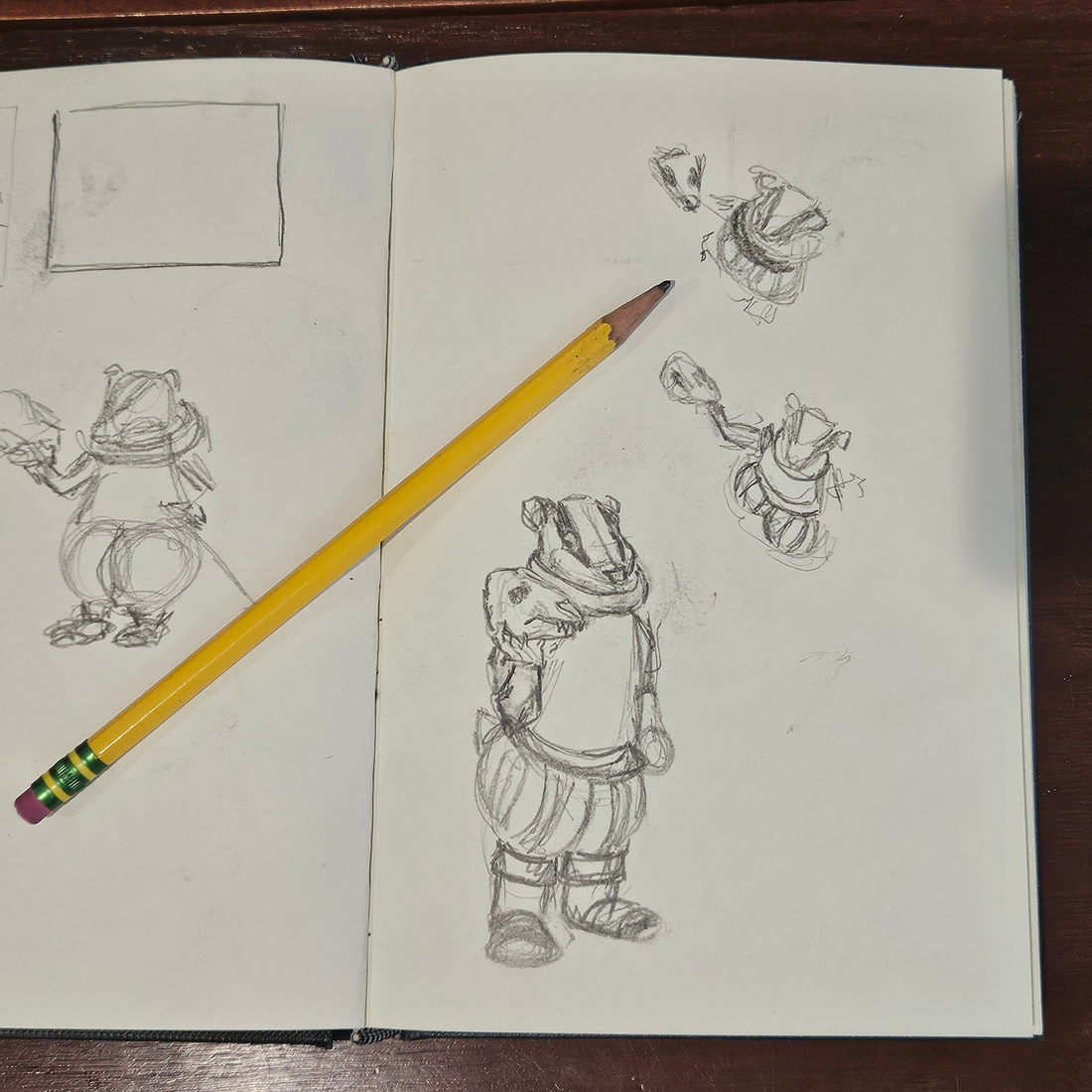 A Cozy Studio Pause (And a Shakespearean Badger?)
