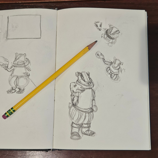 A Cozy Studio Pause (And a Shakespearean Badger?)