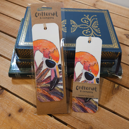 Flocking Fabulouse Flamingo | 2x6 Laminated Bookmark