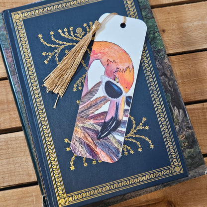 Flocking Fabulouse Flamingo | 2x6 Laminated Bookmark