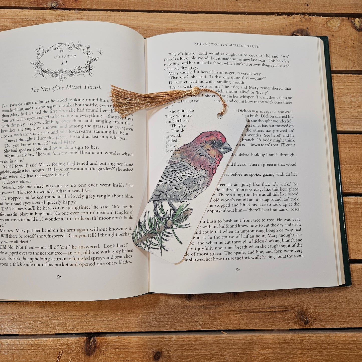 House Finch Woodland Animal Bookmark