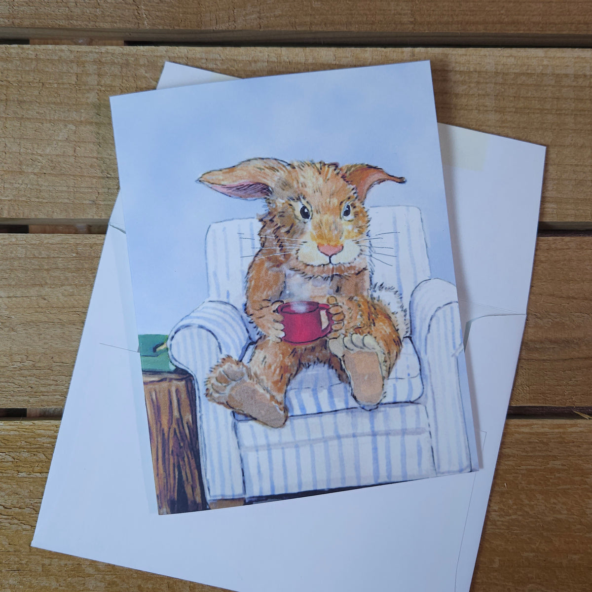 Thoughtful Bunny Greeting Card