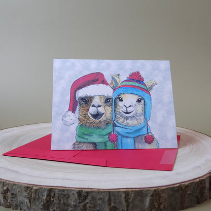 Fleece Navidad Christmas Greeting Card