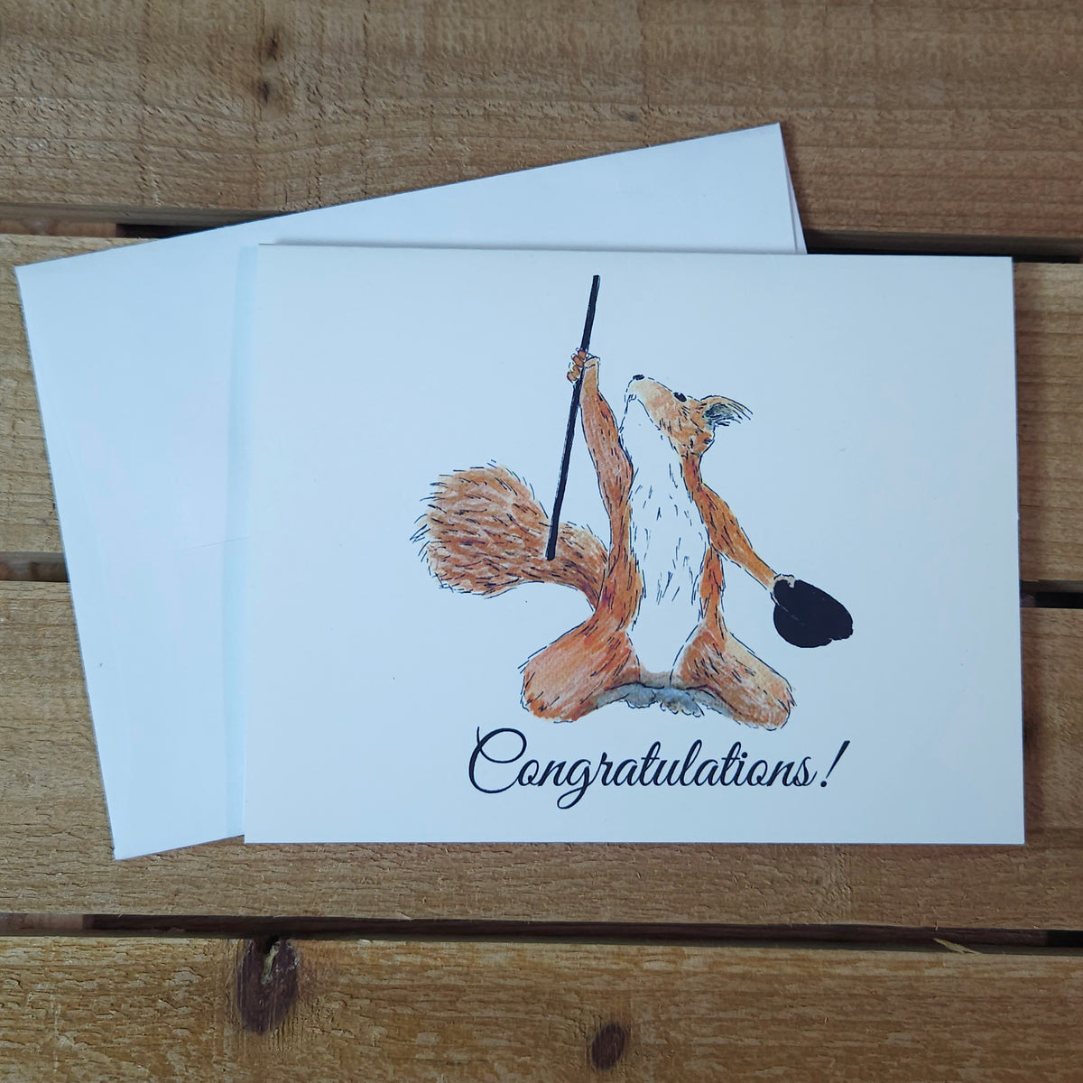 Dapper Squirrel Congratulations Greeting Card