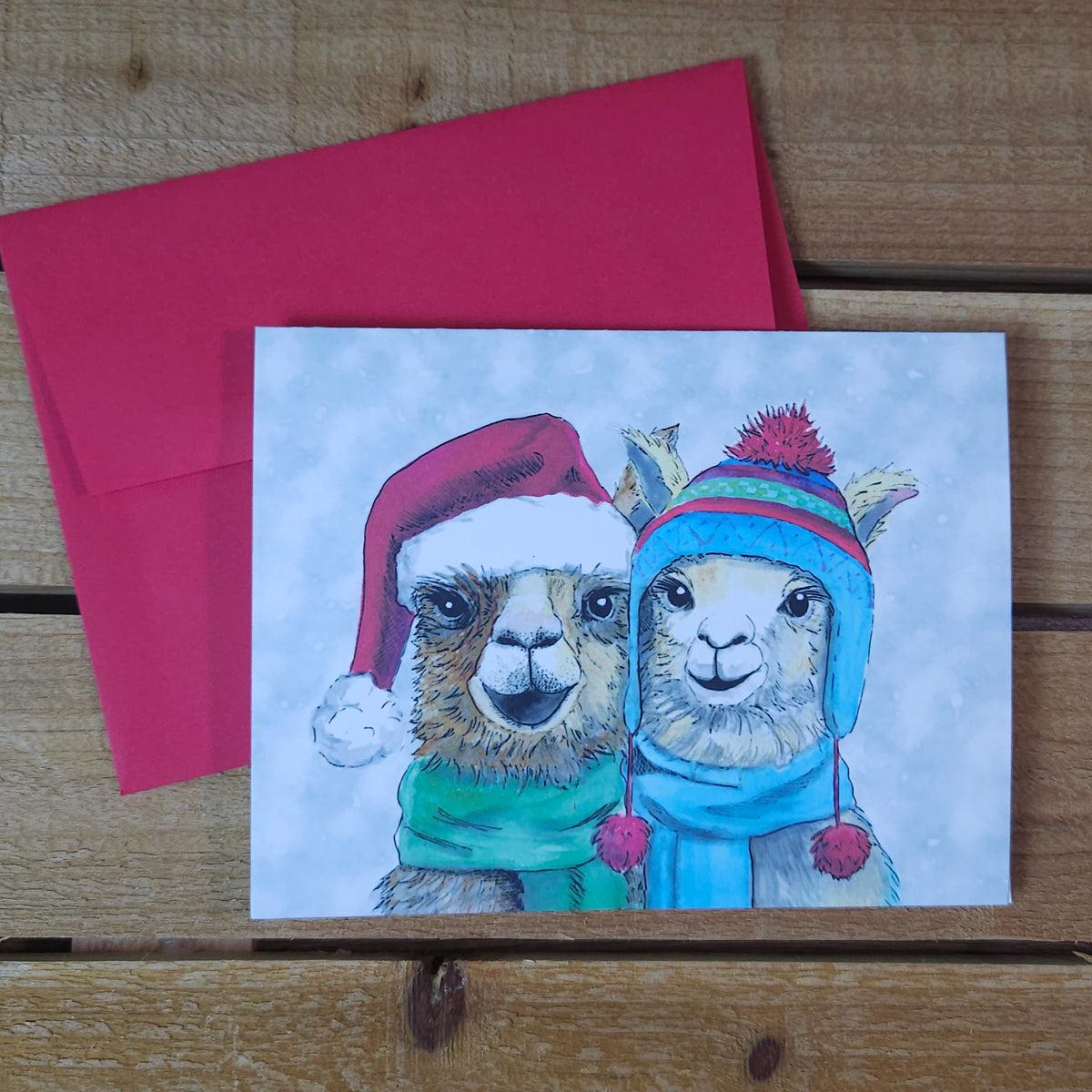Fleece Navidad Christmas Greeting Card