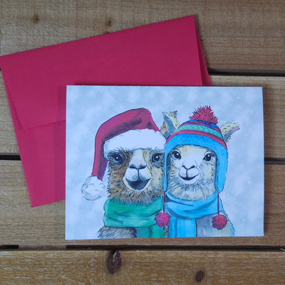 Fleece Navidad Christmas Greeting Card