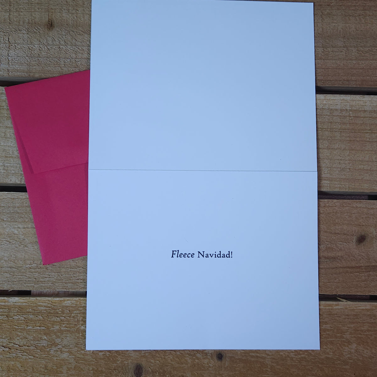 Fleece Navidad Christmas Greeting Card