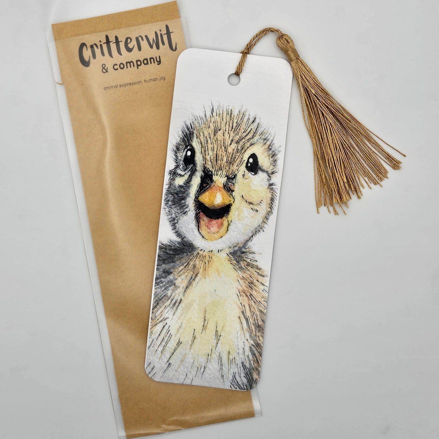 Duckling Woodland Animal Bookmark – whimsical woodland animal gift, perfect for holidays and everyday use.