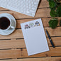 Owls Half-Sheet Ruled Notepad – Whimsical Owl Trio