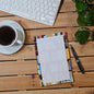 Bookshelf Half-Sheet Notepad – Book Lover’s Stationery