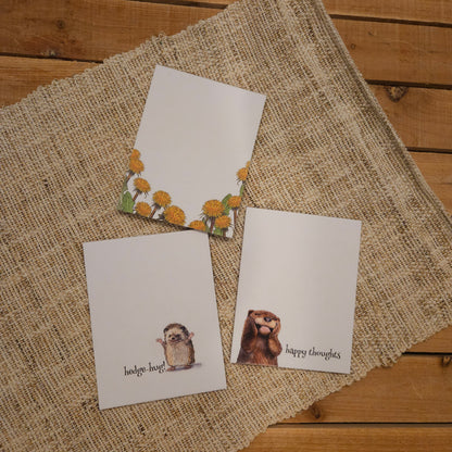 Little Joys 3 Illustrated Woodland Notepad Set