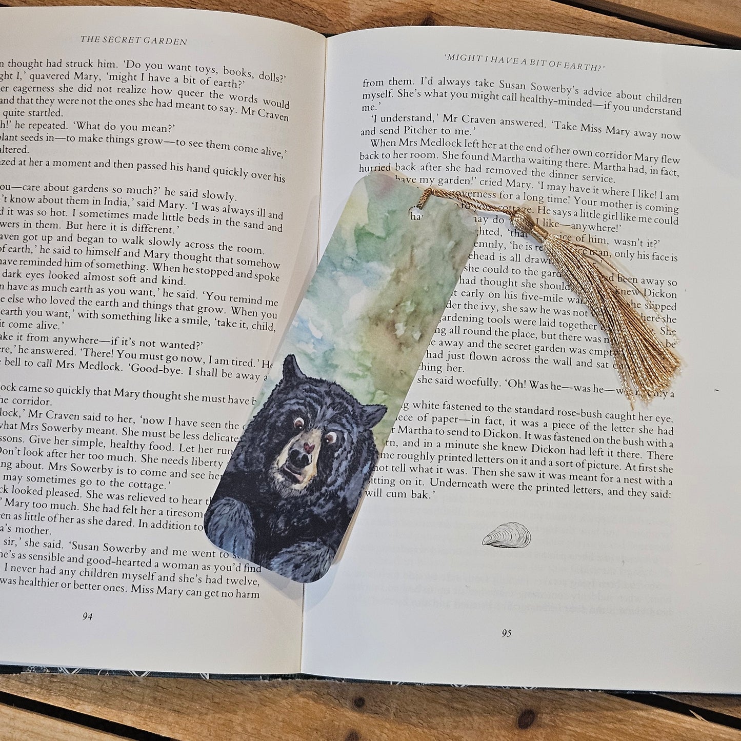 Buggin you bear bookmark