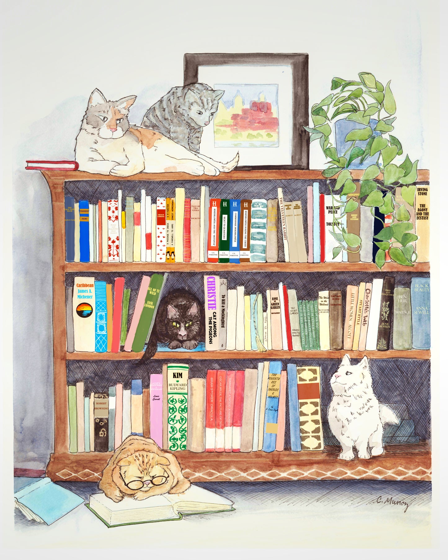 Cats IQ art print