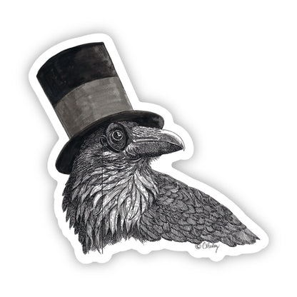 Superior Raven Sticker – 3x3 Inch Waterproof Vinyl Decal