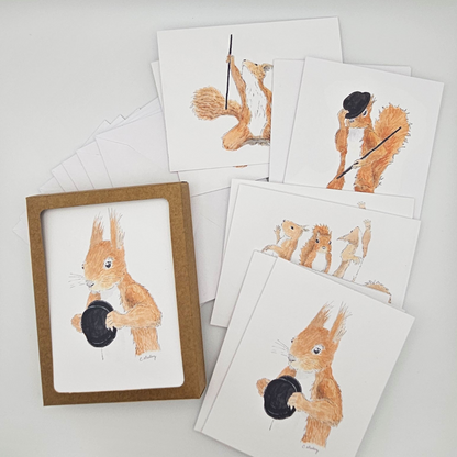 Fosse Squirrels Assorted Notecard Set