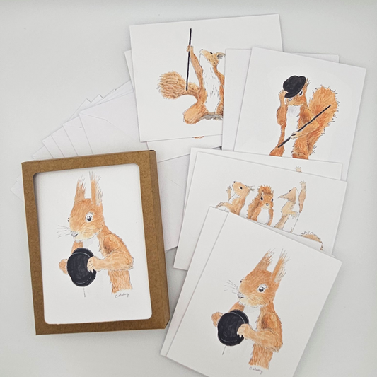 Fosse Squirrels Assorted Notecard Set