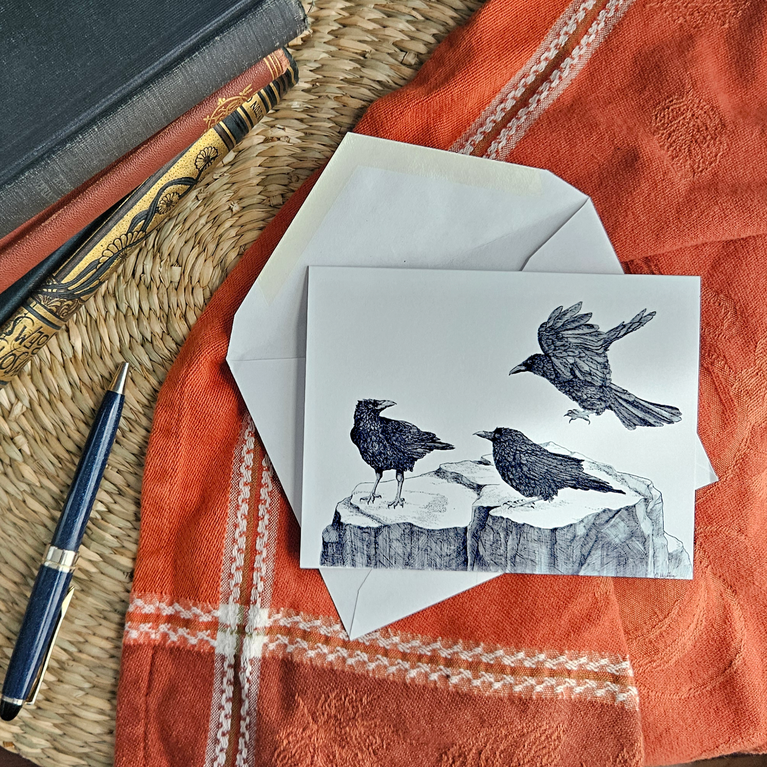 Attempted Murder Greeting Card – whimsical woodland animal gift, perfect for holidays and everyday use.
