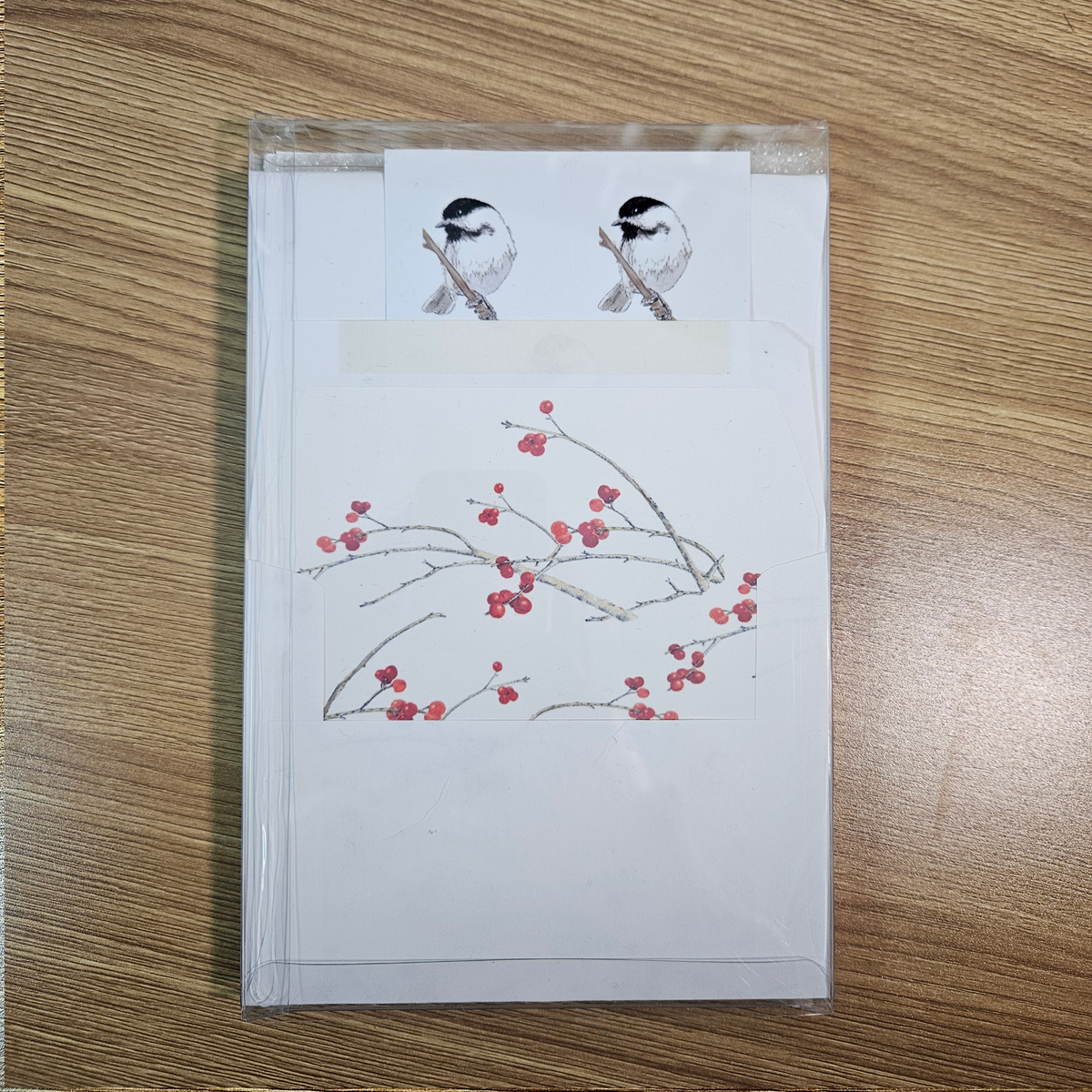 Winterberry Chickadee Letter Writing Set