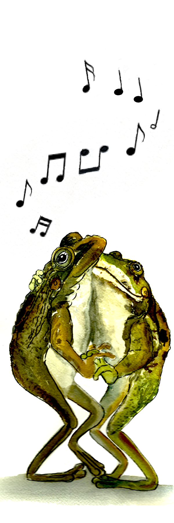 Dancing Frogs Bookmark