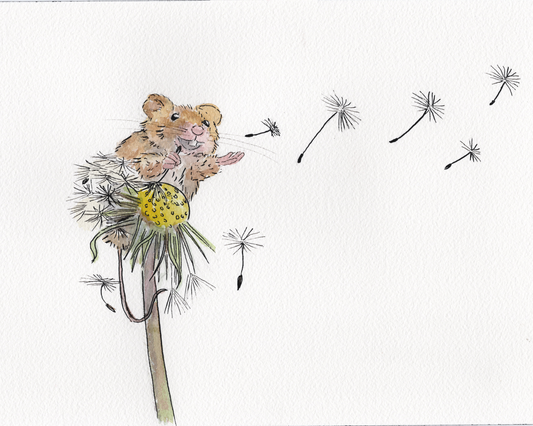Sending Happiness Dandelion Mouse