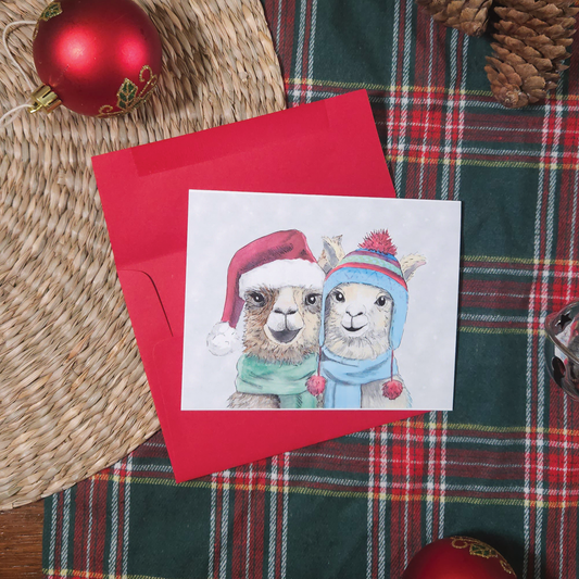 Fleece Navidad card
