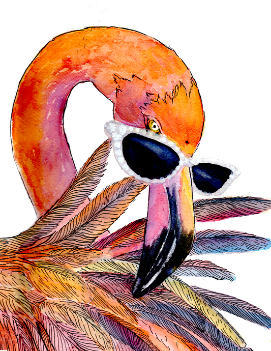 You’re Flocking Fabulous Flamingo Card