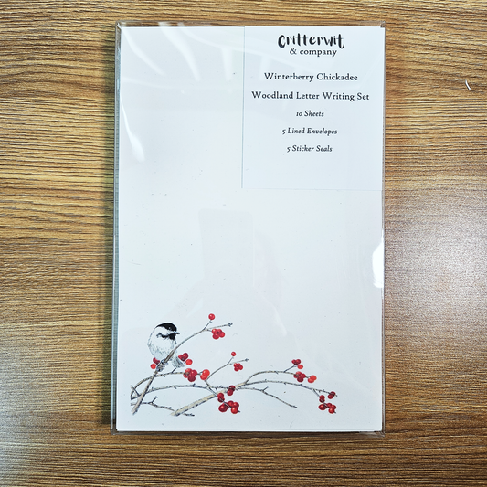 Winterberry Chickadee Letter Writing Set