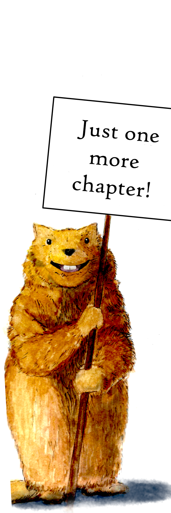 One More Chapter Groundhog Bookmark