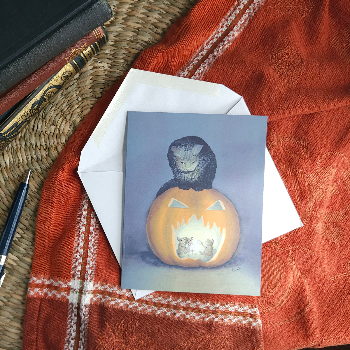 Halloween Feast – whimsical woodland animal gift, perfect for holidays and everyday use.