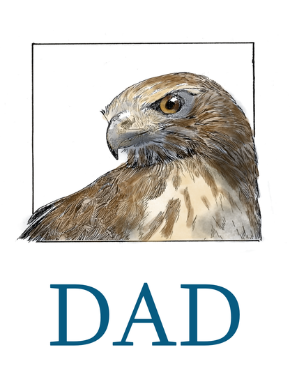 Eagle Eye Father's Day – Woodland Greeting Card