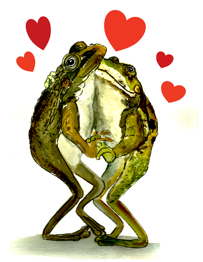 [Dancing Frogs Valentine's Day] – Woodland Greeting Card
